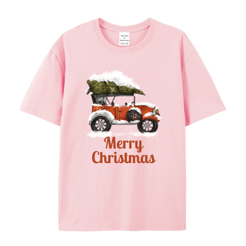 Unisex Christmas Theme Cotton T-Shirt